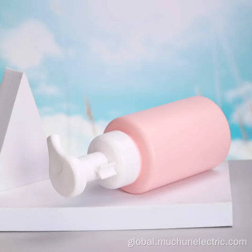 Foamer Bottle Custom Pink PET PlasticRound Cosmetics Packaging Bottles Supplier